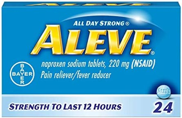 Aleve Pain Reliever/Fever Reducer Tablets 24 Ea (Pack Of 2)