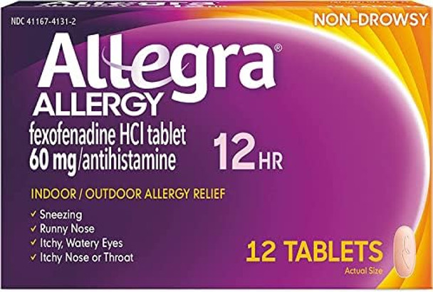 Allegra Allergy Tablets 12 Hour 12 Ea (Pack Of 6) Allegra Allergy Tablets 12 Hour 12 Ea (Pack Of 6)