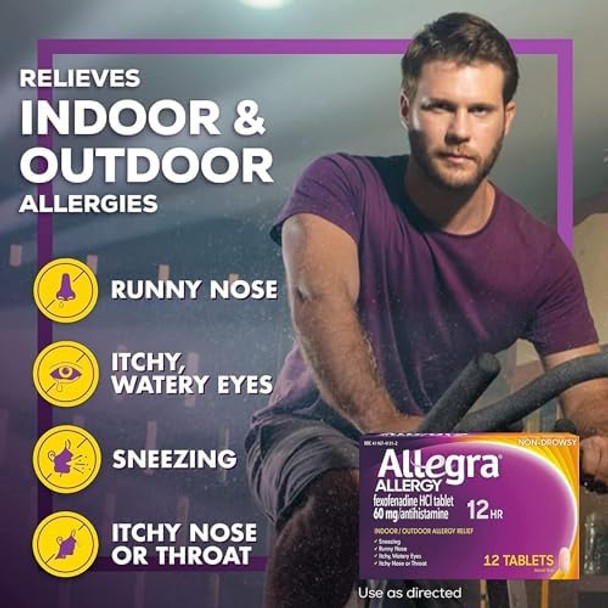Allegra Allergy Tablets 12 Hour 12 Ea (Pack Of 6) Allegra Allergy Tablets 12 Hour 12 Ea (Pack Of 6)