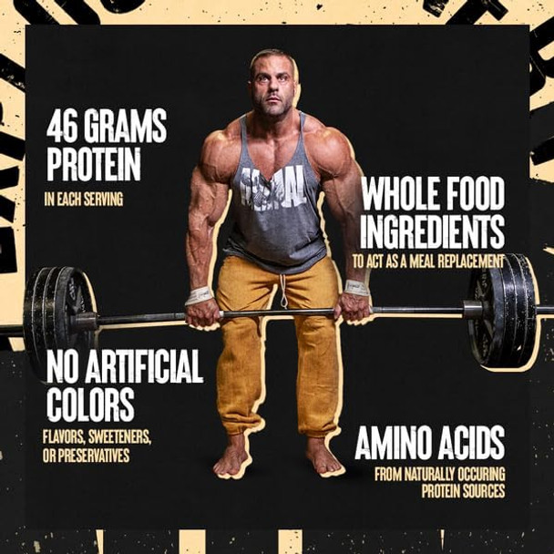 Animal Meal Protein Shake With Whole Food Ingredients Aids In Muscle Recovery With Egg White Beef & Pea Protein Blend Chocolate Flavor 5 Lbs