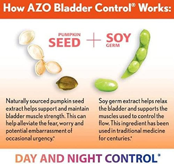 Azo Bladder Control With Goless Daily Supplement Helps Reduce Occasional Urgency & Dual Protection Urinary + Vaginal Support Prebiotic Plus Clinically Proven Women'S Probiotic