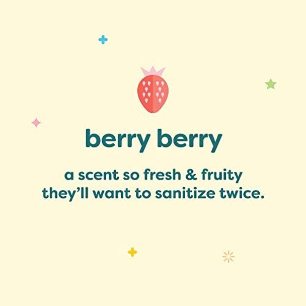Babyganics Foaming Pump Hand Sanitizer Alcohol Berry Berry Kills 99.9% Of Common Bacteria Moisturizing 8.45 Fl Oz (Pack Of 3)