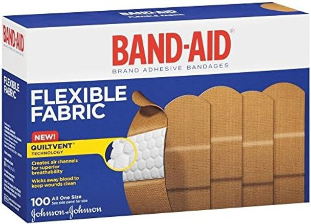 Flexible Fabric Adhesive Bandages 1" X 3" 100/Box (Pack Of 4)