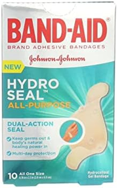 Bandaid Hydro Seal All Purpose One Size 10 Count Each (Pack Of 6)