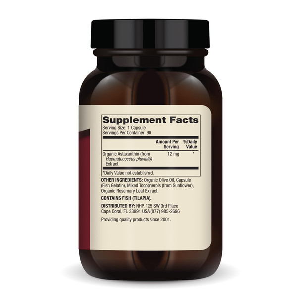 Dr. Mercola Organic Astaxanthin 12 mg 90 Capsules
