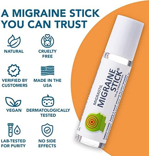 Migrastil Original Migraine Stick & Extra Strength Migraine Stick Bundle Quick Cooling Migraine & Tension Headache Support. Made In The Usa