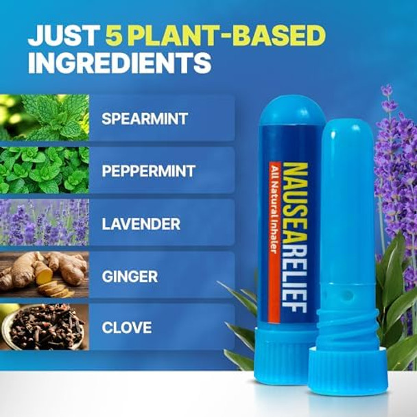 Basic Vigor Nausea Inhaler 2Pack And Migrastil Stress Release Inhaler 2Pack