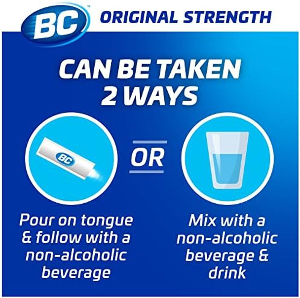 Bc Aspirin Fast Pain Relief Powder Counter Display 12 Pieces 24Ct Powders