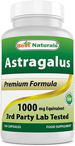 Best Naturals Astragalus Capsule 1000 Mg 120 Count (Pack Of 3)