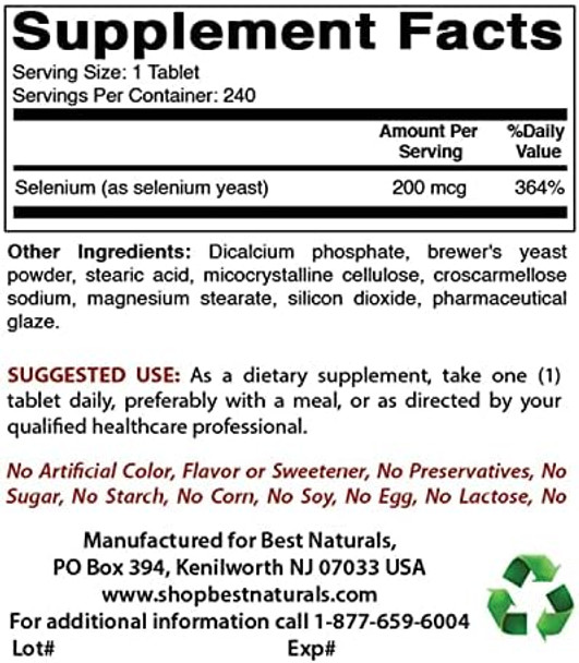 Best Naturals Apple Pectin 700 Mg & Selenium 200 Mcg