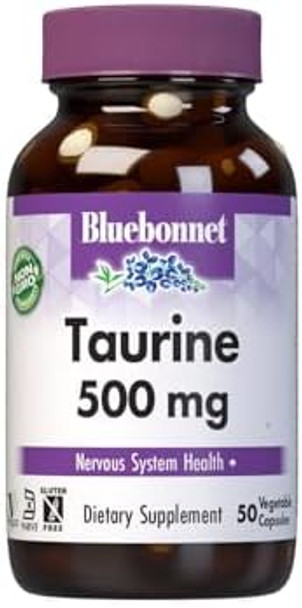 Bluebonnet Taurine 500 Mg Vitamin Capsules 50 Count Bluebonnet Taurine 500 Mg Vitamin Capsules 50 Count