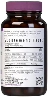 Bluebonnet Homocysteine Formula Supplement 120 Count