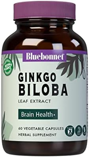 Bluebonnet Ginkgo Biloba Leaf Extract Supplement 30 Count