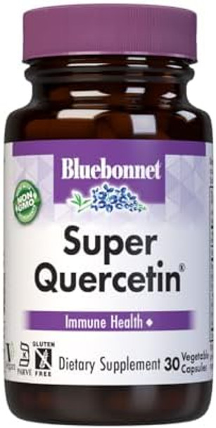 Bluebonnet Nutrition Super Quercetin Vegetable Capsules Vitamin C Formula Best For Seasonal & Immune Support Non Gmo Gluten Soy Milk Kosher 60 Vegetable Capsules Bluebonnet Nutrition Super Quercetin Vegetable Capsules Vitamin C Formula Best For Seasonal & Immune Support Non Gmo Gluten Soy Milk Kosher 60 Vegetable Capsules