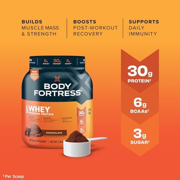 Body Fortress 100% Whey Protein Powder Chocolate 1.78Lbs & Dentek Triple Clean Advanced Clean Floss Picks 150 Count Body Fortress 100% Whey Protein Powder Chocolate 1.78Lbs & Dentek Triple Clean Advanced Clean Floss Picks 150 Count