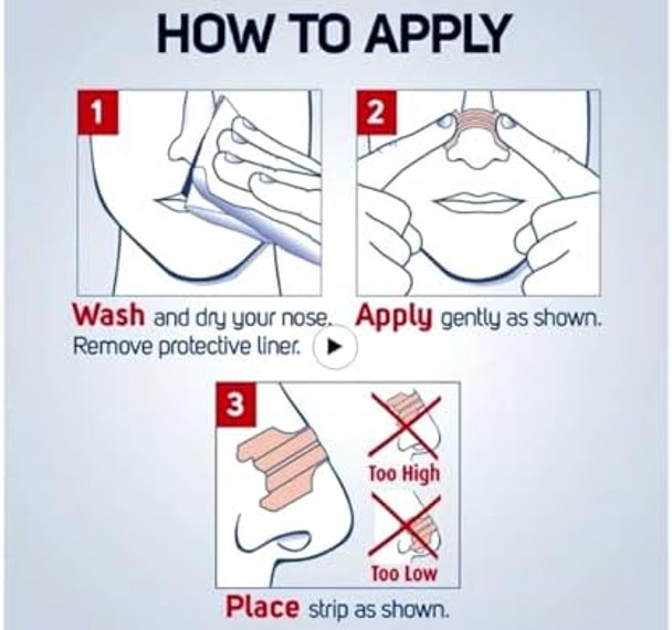 Breathe Right Small/Medium Clear Nasal Strips 30 Ct