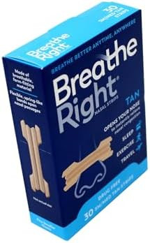Breathe Right Nasal Strips Original Tan Small/Medium 30 Ea (Pack Of 4)