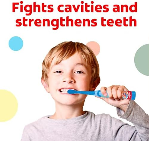 Colgate Kids Fluoride Toothpaste Kids Watermelon Toothpaste Gel With Fluoride Watermelon Burst Flavor 4.6 Oz Tube