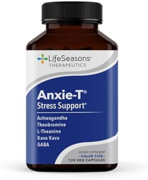 Lifeseasons Anxiet With Restzzz Supports Mood & Mental Focus Feel Calm And Relaxed Eases Tension & Nervousness Ashwagandha Kava Kava Gaba & Ltheanine 240 Capsules