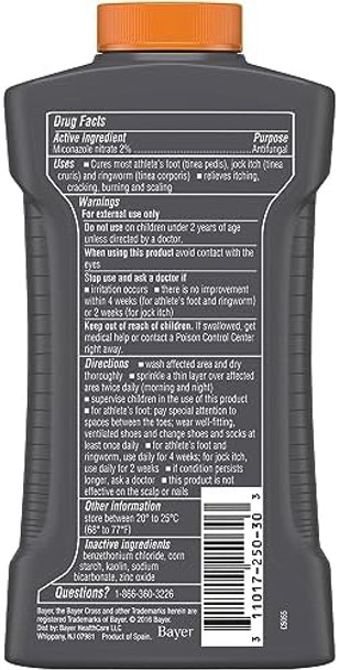 Lotrimin Af Athlete'S Foot Antifungal Powder Miconazole Nitrate 2% Treatment Clinically Proven Effective Antifungal Treatment Of Most Af Jock Itch And Ringworm 3 Ounces (90 Grams) Bottle