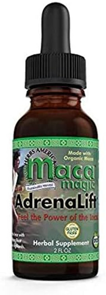 Maca Magic Adrenalift Liquid Extract (2 Oz) Liquid Extract Promotes A Caffeine Boost Of Energy Natural Energy Vegan Vegetarian Keto Friendly Superfood Supplement