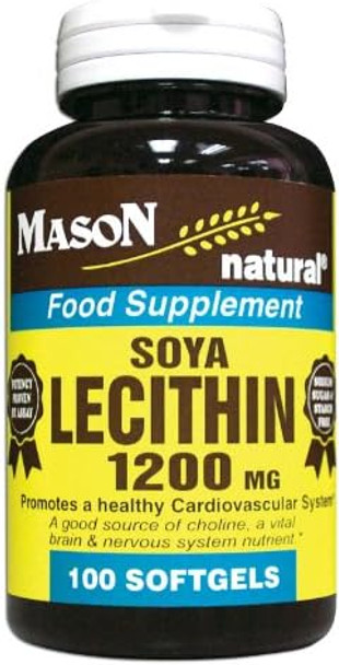 2 Pack Special Of Mason Natural Lecithin 1200 Mg Softgels 100 Per Bottle 2 Pack Special Of Mason Natural Lecithin 1200 Mg Softgels 100 Per Bottle
