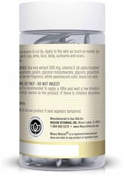 Mason Natural Aloe Vera & Vitamin E Body Cream Premium Skin Conditioning Formula Beauty Boosting Skin Care 60 Snipoff Caps Mason Natural Aloe Vera & Vitamin E Body Cream Premium Skin Conditioning Formula Beauty Boosting Skin Care 60 Snipoff Caps
