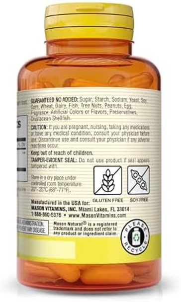 Mason Natural Moringa 500 Mg Supports Energy Metabolism And Inflammatory Response Antioxidant Immune Support Herbal Supplement 60 Capsules