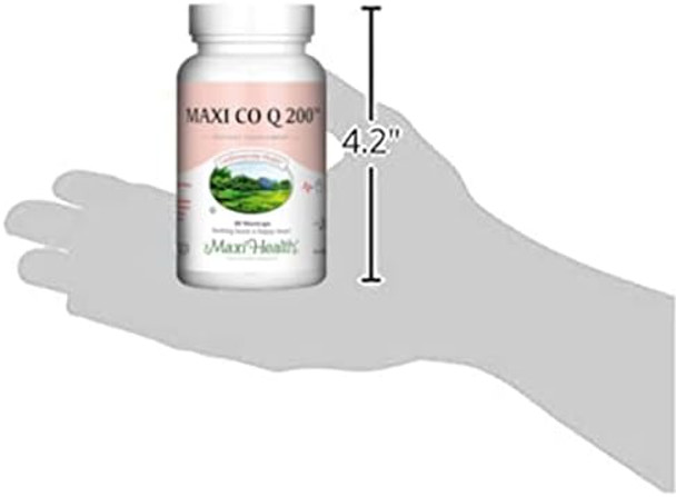 Maxi Health Co Q10 100Mg Coenzyme Q10 Supplement Heart Health 90 Liquid Capsules Kosherlcq