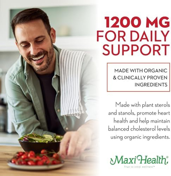 Maxi Health Cholesterol Gummies With 1200Mg Of Plant Sterols & Stanols Kosher Gluten Healthy Cholesterol Supplements (30 Count (Pack Of 1))