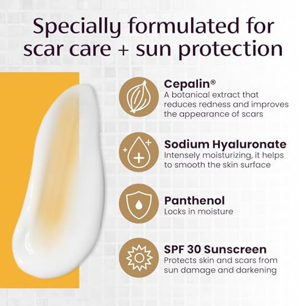 Mederma Scar Cream Plus Spf 30 Sunscreen Protects From Sun Damage Reduces The Appearance Of Scars