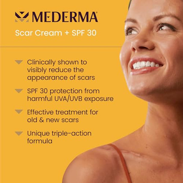 Mederma Scar Cream Plus Spf 30 Sunscreen Protects From Sun Damage Reduces The Appearance Of Scars