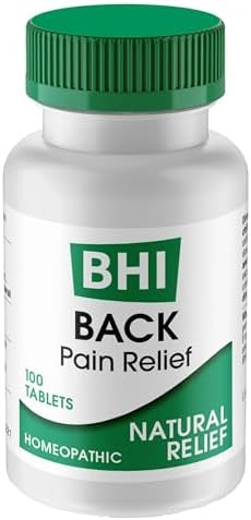 Bhi Pain & Spasm Bundle Bhi Back Homeopathic Support For Back Pain (100 Tablets) +Bhi Spasm Natural Relief For Cramps & Spasms Homeopathic Medicine (100 Tablets)