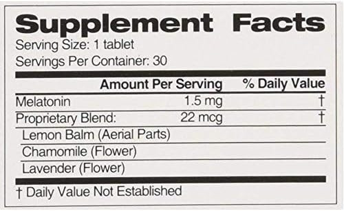 Midnite Natural Sleep Supplement 30 Count Box