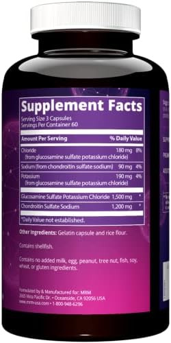 Mrm Glucosamine 1500Mg/Chondroitin Sulfate 1200 Mg 180 Caps