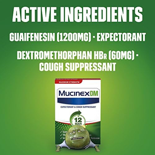 Mucinex Dm 12 Hr Max Strength Expectorant & Cough Suppressant Tablets 42Ct