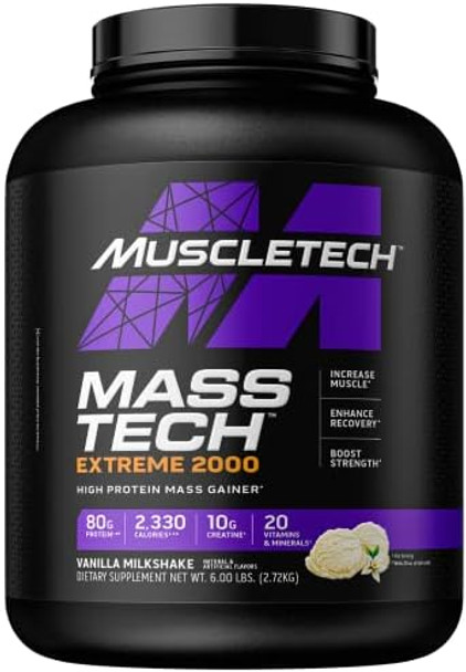 Muscletech Mass Gainer Masstech Extreme 2000 Muscle Builder Whey Protein Powder & Creatine Monohydrate Powder Celltech Creatine Post Workout Recovery Drink Muscle Builder