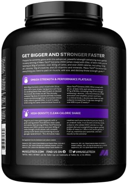 Muscletech Mass Gainer Masstech Extreme 2000 Muscle Builder Whey Protein Powder & Creatine Monohydrate Powder Celltech Creatine Post Workout Recovery Drink Muscle Builder