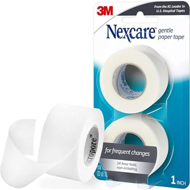 Nexcare Gentle Paper Tape 1 Inch X 10 Yards 20 Yrds (Pack Of 3)