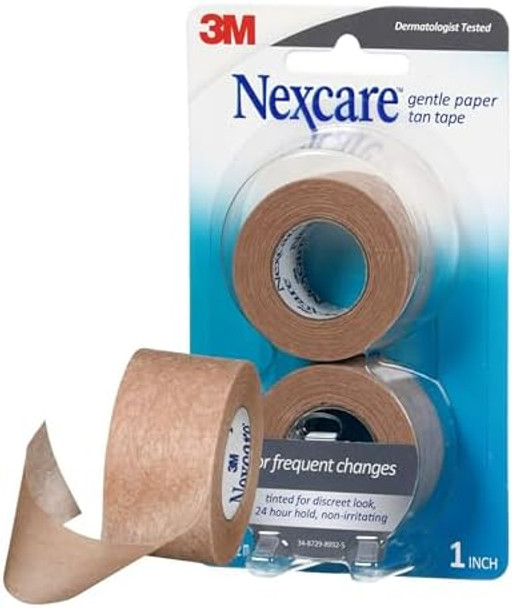 Nexcare Gentle Paper Tan Skin Tape 1 In X 10 Yd Nonirritating Discreet Look Great For Frequent Gauze Changes Gentle On Sensitive Skin Dermatologisttested Hypoallergenic Tape 2 Rolls Nexcare Gentle Paper Tan Skin Tape 1 In X 10 Yd Nonirritating Discreet Look Great For Frequent Gauze Changes Gentle On Sensitive Skin Dermatologisttested Hypoallergenic Tape 2 Rolls
