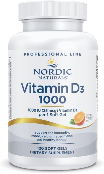 Nordic Naturals Pro Vitamin D3 1000 Orange - 120 Mini Soft Gels