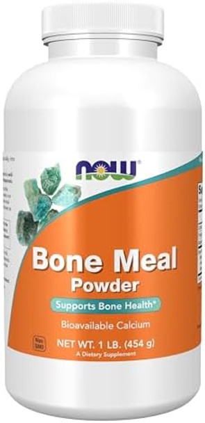 Now Supplements Bone Meal Powder With Calcium Carbonate And Magnesium Oxide Natural Calcium Source 1Pound