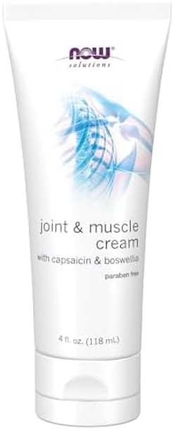 Now Foods Solutions Joint & Muscle Cream With Capsaicin And Boswellia Paraben 4Ounce