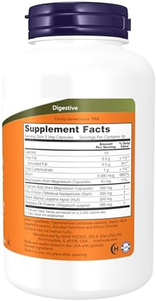 Now Foods Supplements Candida Support With Pau D'Arco Oregano Oil Black Walnut & Caprylic Acid 180 Veg Capsules Now Foods Supplements Candida Support With Pau D'Arco Oregano Oil Black Walnut & Caprylic Acid 180 Veg Capsules