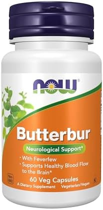 Now Foods Butterbur 60 Vegetable Capsule (2 Pack)