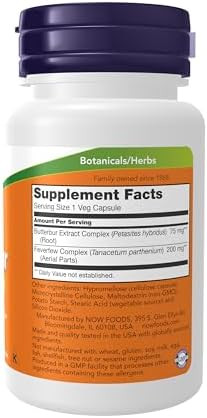 Now Foods Butterbur 60 Vegetable Capsule (2 Pack)