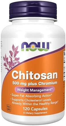 Now Supplements Chitosan 500 Mg Plus Chromium Weight Management 240 Veg Capsules
