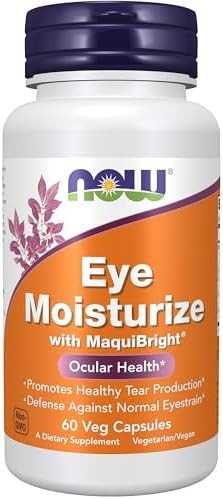 Now Supplements Eye Moisturize With Maquibright Ocular Health Promotes Healthy Tear Production Defense Against Normal Eyestrain 60 Veg Capsules