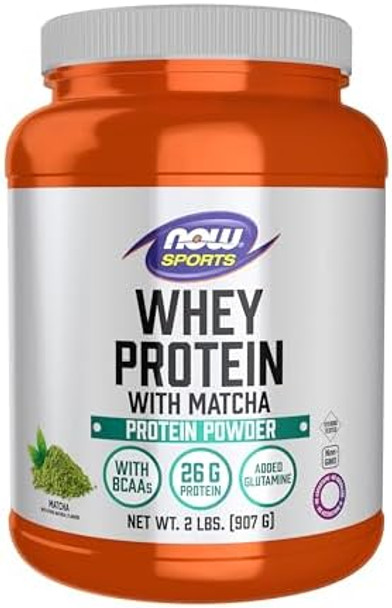 Now Sports Nutrition Whey Protein 24 G With Bcaas Matcha Powder 2Pound