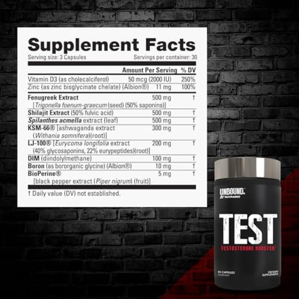 Nutrabio Unbound Test Testosterone Supplement For Men Testosterone Booster Libido Boron Fenugreek Tongkat Ali 90 Capsules Nutrabio Unbound Test Testosterone Supplement For Men Testosterone Booster Libido Boron Fenugreek Tongkat Ali 90 Capsules